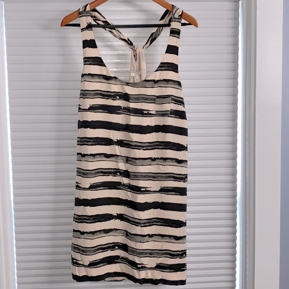 Silk racer back striped J.Crew dress - Picture 1 of 3